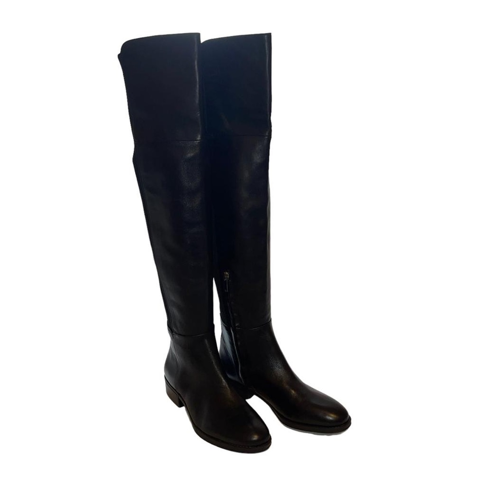 NWT Sam Edelman black leather over the knee boots